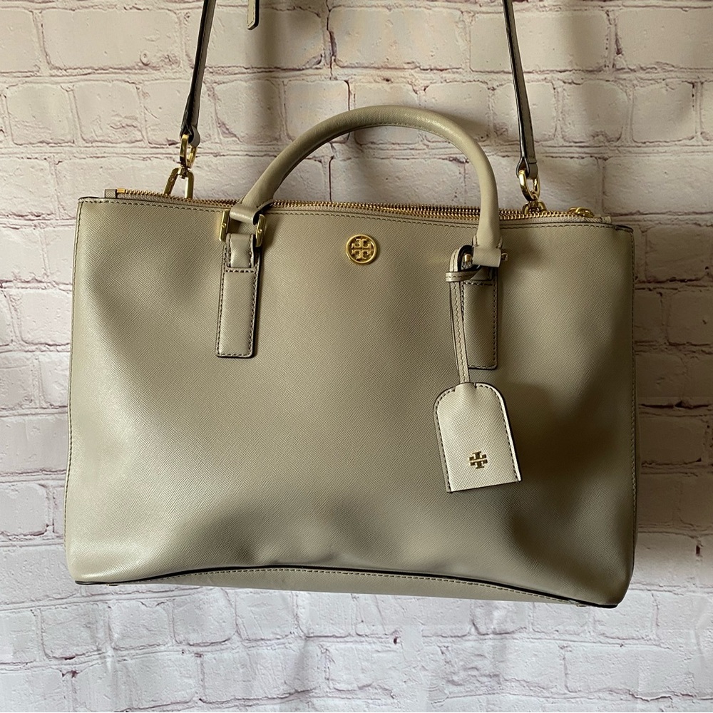 Tory Burch Dove Grey Tote